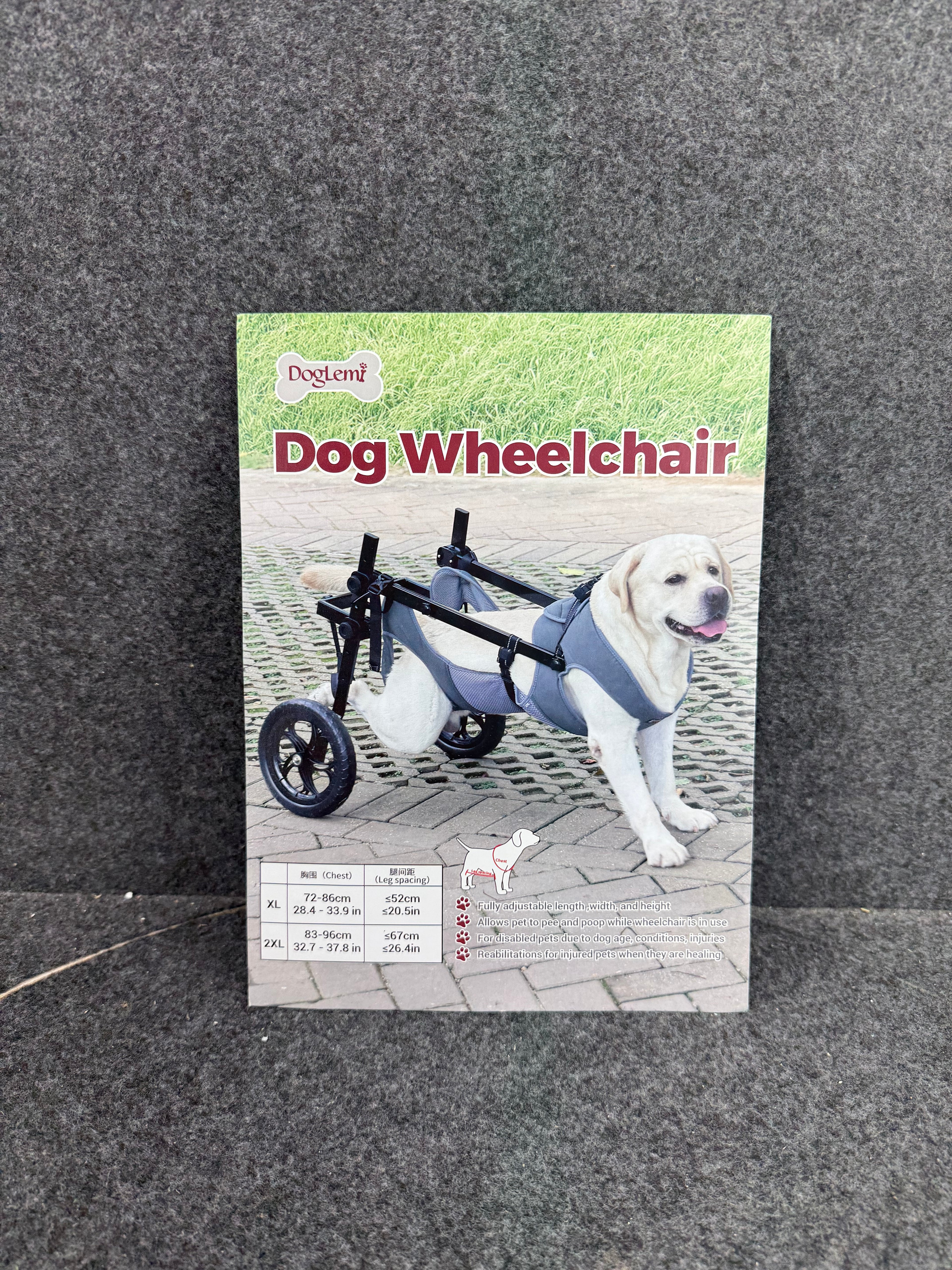 DogLemi Wheelchair for Large Dogs