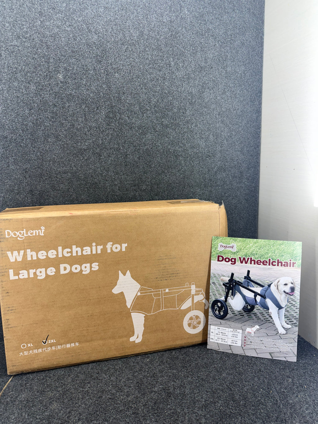 DogLemi Wheelchair for Large Dogs