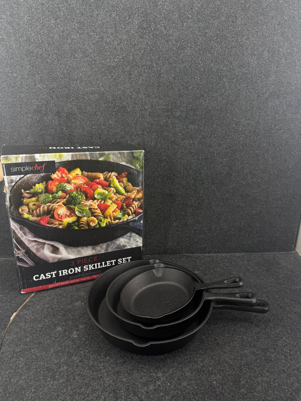 Simple Chef Cast Iron Skillet