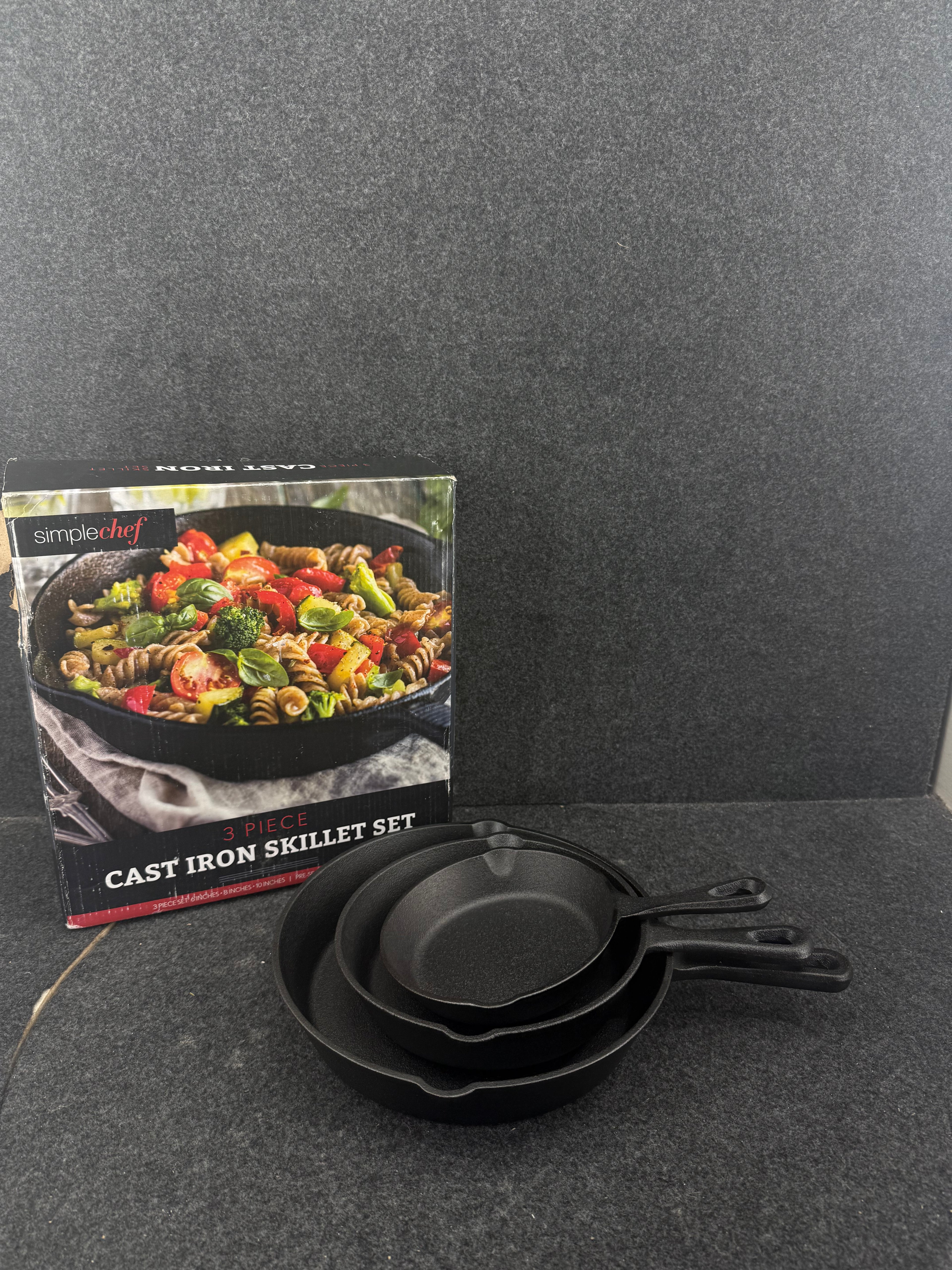 Simple Chef Cast Iron Skillet