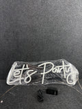 Neon Lets Party Sign